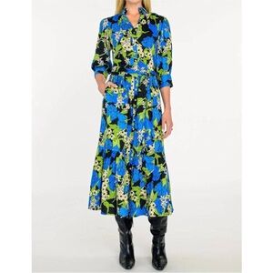 NEW ELIZABETH JAMES THE LABEL bonnie dress in night bloom